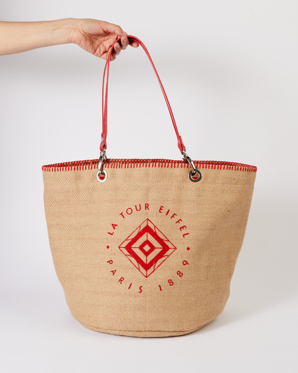 Red Saint James Tote Bag - Official Eiffel Tower Store