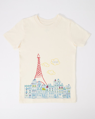 Paris Rooftops Kids T-shirt - Official Eiffel Tower Store