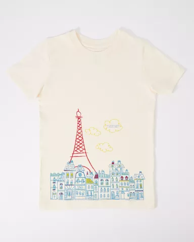 Paris Rooftops Kids T-shirt - Official Eiffel Tower Store