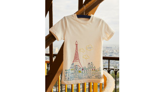 Paris Rooftops Kids T-shirt - Official Eiffel Tower Store