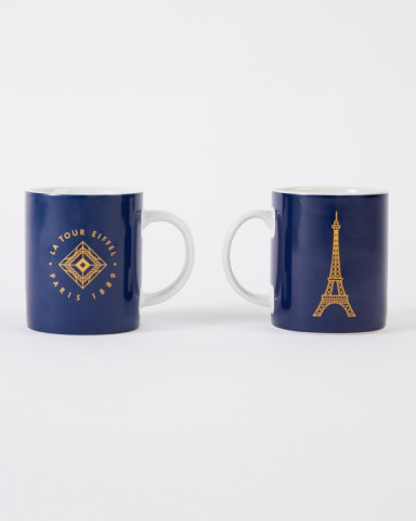 Mug Bleu Marine tour Eiffel collection Signature