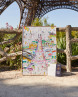 Poster Coloriage OMY 70x100 cm de la tour Eiffel