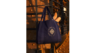 Navy Blue Signature Tote Bag - Official Eiffel Tower Store