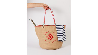 Red Saint James Tote Bag - Official Eiffel Tower Store