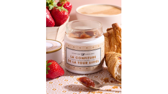 Confiture Parisienne à la fraise et au romarin tour Eiffel 250 g