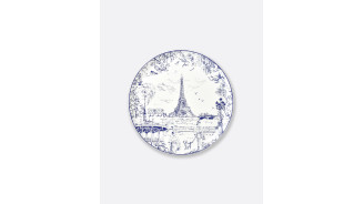 Plat à tarte en porcelaine 32 cm – Collection tour Eiffel Bernardaud