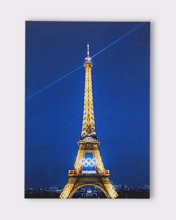 Affiche tour Eiffel Nuit 30X40 - La Collection Olympique