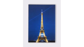 Affiche tour Eiffel Nuit 30X40 - La Collection Olympique