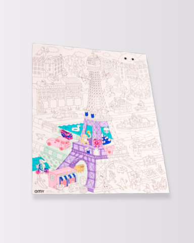 Mini coloring book Eiffel tower OMY -  Official Eiffel Tower Shop