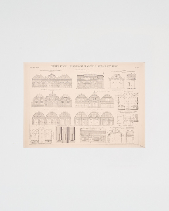 Restaurants Poster - Official Eiffel Tower Shop