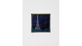 Pañuelo 67x67cm Noche Seda - Tienda Torre Eiffel