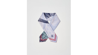 Carré 67x67cm Jour Soie Bleu - Boutique tour Eiffel