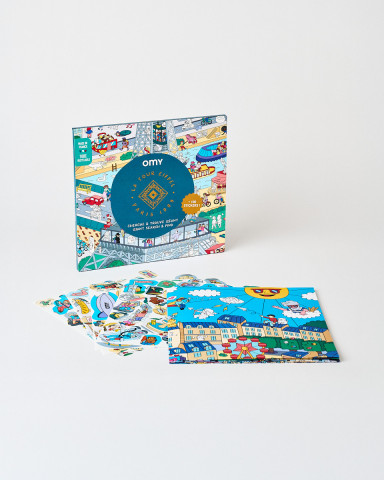 Kids Poster and Stickers OMY - Boutique tour Eiffel