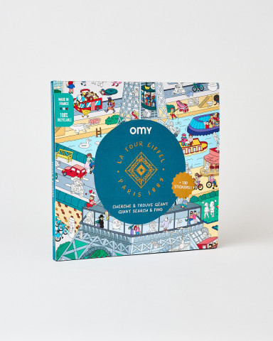 Kids Poster and Stickers OMY - Boutique tour Eiffel