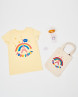 Tote Bag enfant Mini Arc en Ciel avec la tour Eiffel