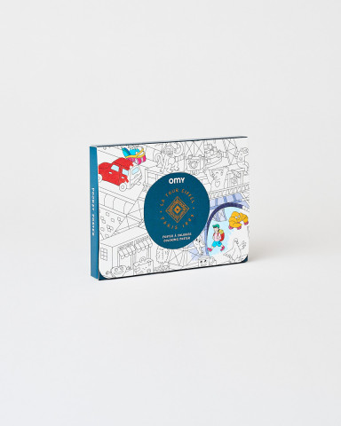 Mini coloring book Eiffel tower OMY -  Official Eiffel Tower Shop