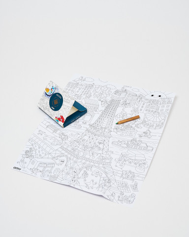 Mini coloring book Eiffel tower OMY -  Official Eiffel Tower Shop