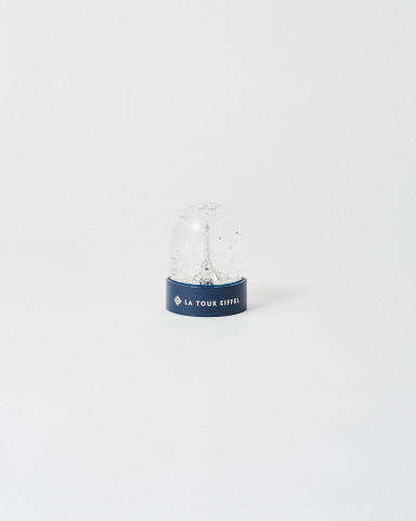 Silver Snow Globe Magnet - Official Eiffel Tower Shop
