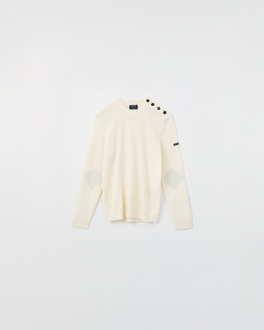 Suéter de lana blanco para hombre - Tienda Torre Eiffel