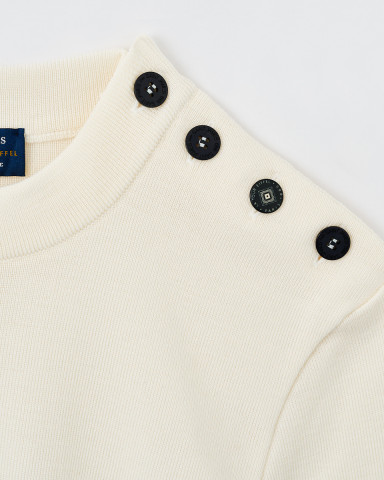 Suéter de lana blanco para hombre - Tienda Torre Eiffel