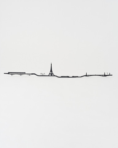 Decoración mural París 50cm negra - Tienda Torre Eiffel