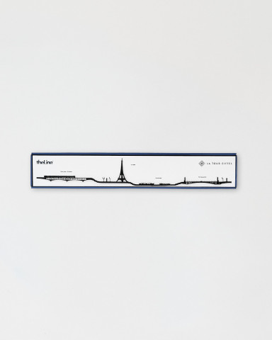 Paris Wall Decoration 50cm Black - Official Eiffel Tower Shop