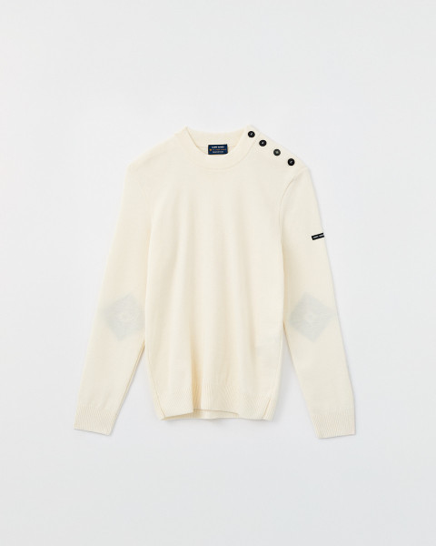 Suéter de lana blanco para hombre - Tienda Torre Eiffel