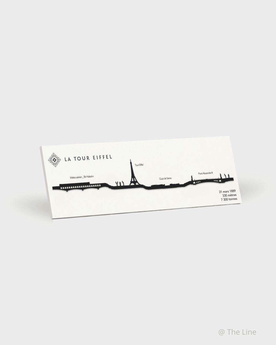 Paris Wall Decoration 19cm Black - Official Eiffel Tower Shop