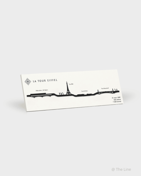 Décoration murale Paris 19cm Noir - Boutique tour Eiffel