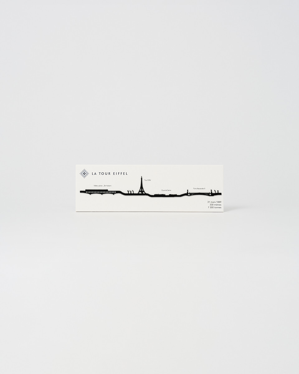 Decoración mural París 19cm negra - Tienda Torre Eiffel