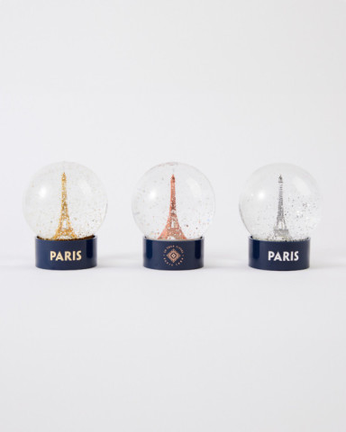 Golden glass Eiffel Tower snow globe - Official Eiffel Tower Store