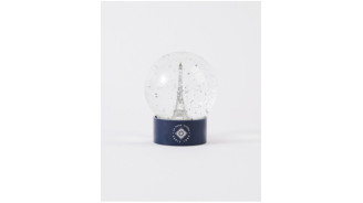 Boule à Neige en Verre Argenté de la tour Eiffel