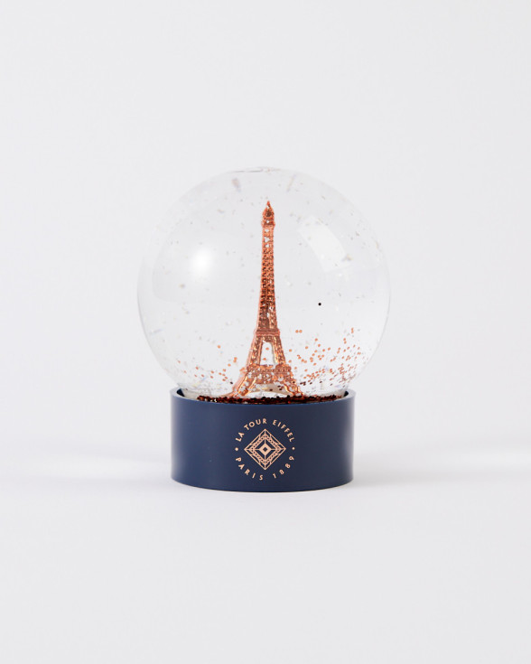 Boule à Neige en Verre Cuivré de la tour Eiffel