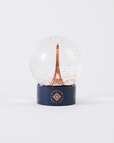 Boule à Neige en Verre Cuivré de la tour Eiffel