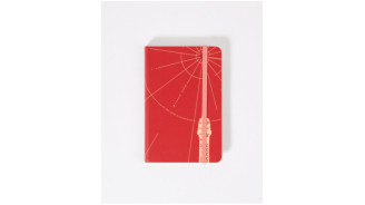 Red A6 notebook with the Eiffel Tower - Official Eiffel Tower Shop