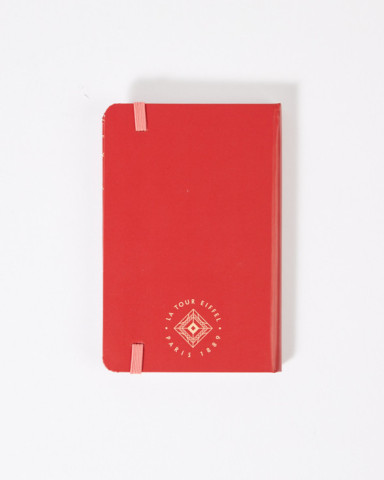 Red A6 notebook with the Eiffel Tower - Official Eiffel Tower Shop