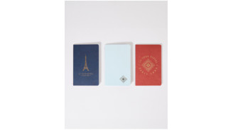 Red 10x16 notebook with the Eiffel Tower - Official Eiffel Tower Store