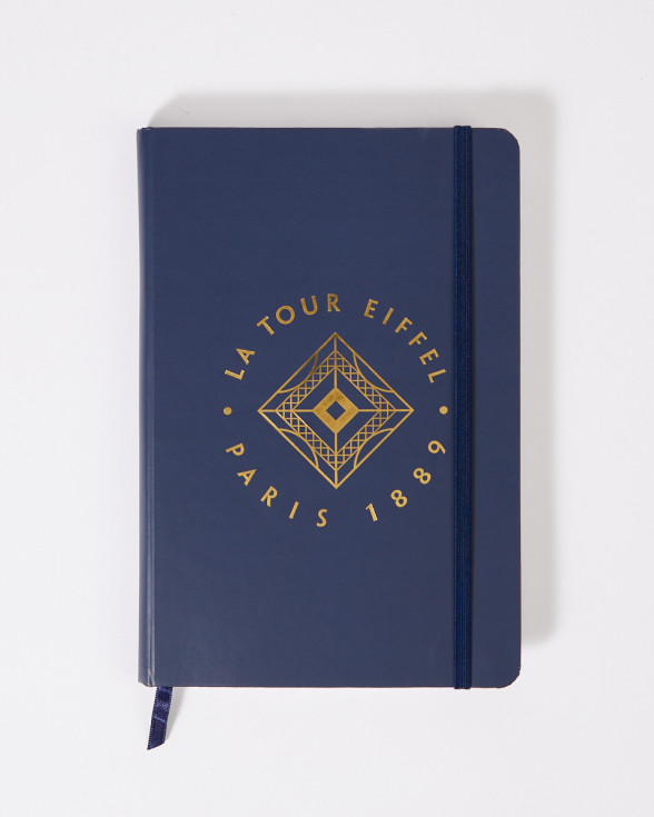 Navy Blue Signature A5 notebook with the Eiffel Tower