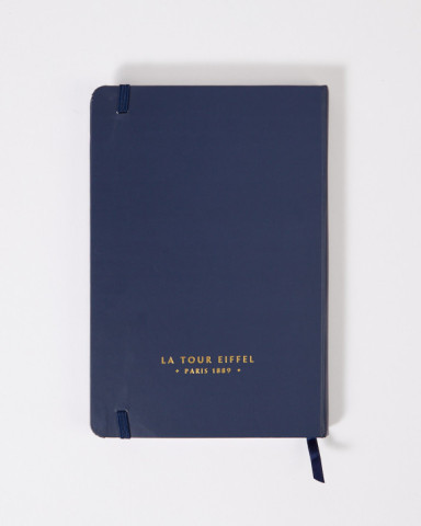 Navy Blue Signature A5 notebook with the Eiffel Tower