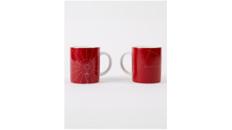 Mug Rouge tour Eiffel de la Collection 330 Mètres