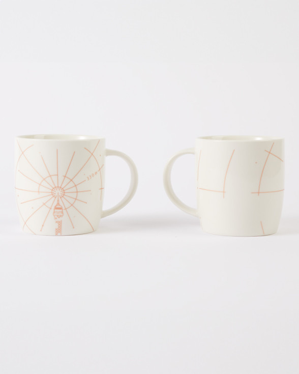 Mug blanc et cuivre tour Eiffel collection 330 Mètres