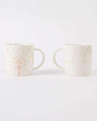 White Eiffel Tower Mug from the 330 Meters collection