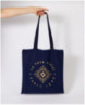 Signature Eiffel Tower Tote Bag in Navy Color