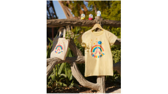 T-shirt enfant Arc En Ciel avec la tour Eiffel