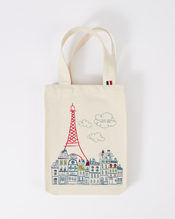 Mini Paris Rooftops Tote Bag Official Eiffel Tower Store