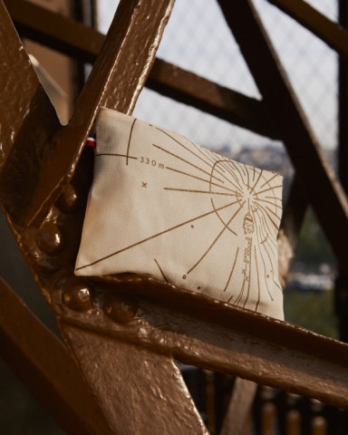 Bolso de mano beige 330 Metros - Tienda Oficial de la Torre Eiffel