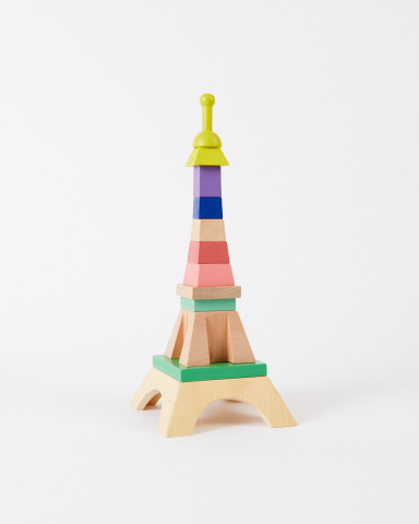 Stackable Wooden Eiffel Tower - VILAC