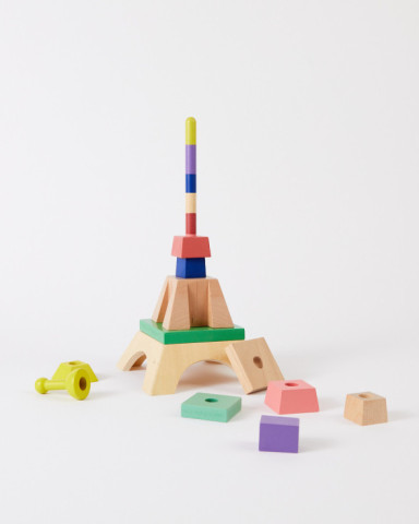 Stackable Wooden Eiffel Tower - VILAC