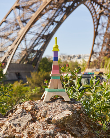 Stackable Wooden Eiffel Tower - VILAC