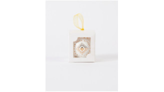 Eiffel Tower White and Gold Christmas Ornament